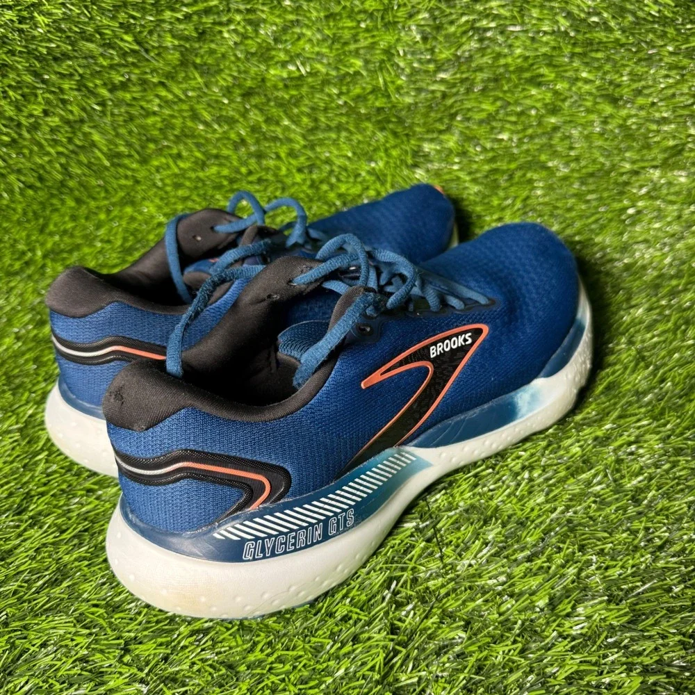 Brooks Glycerin 21 GTS Mens Running‎ Shoes Blue Opal Comfort Athletic Size 11D